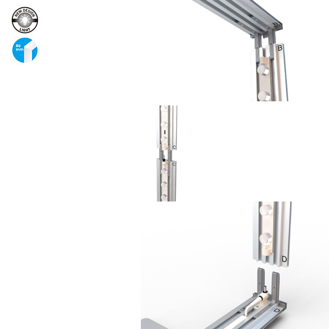 80mm SEG Free Standing Lightbox EM-18C