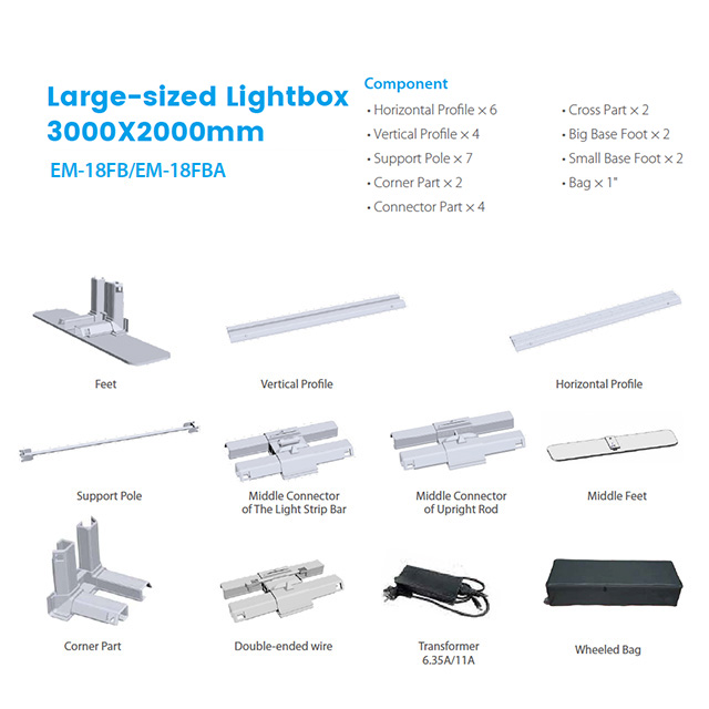 118.11" Wide 120mm SEGQUICK ULTRA PVC/ ALU Lightweight Lightbox R2 