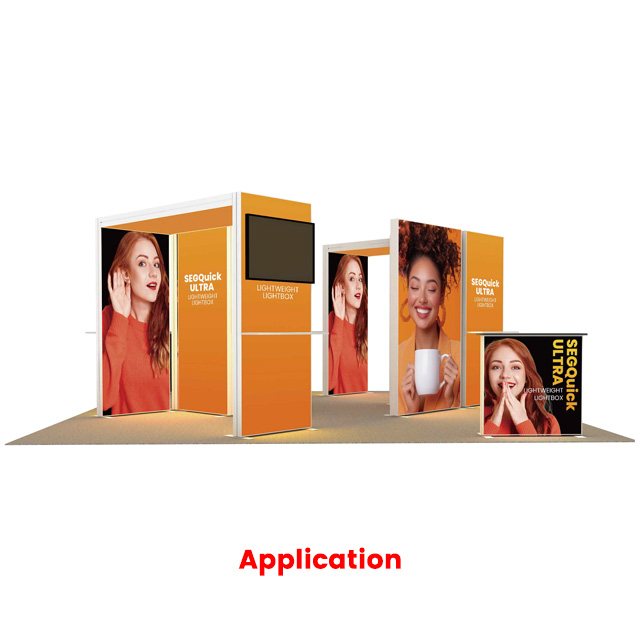 120mm SEGQUICK ULTRA PVC/ ALU Arch Lightbox R2